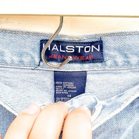 Vintage Halston Jeanswear Denim Jean Shorts - Picture 6 of 7